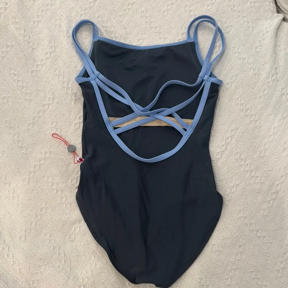 Yumiko Black and Blue Leotard - New - Picture 2 of 4